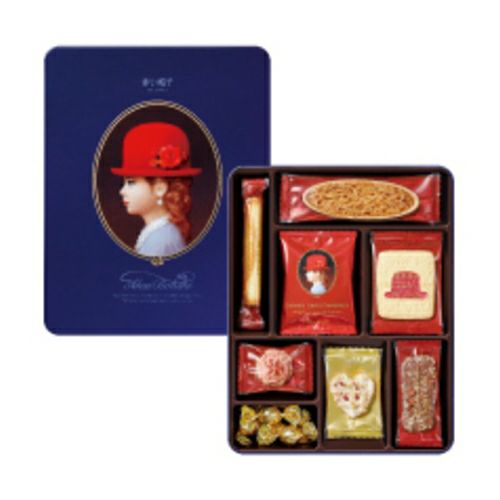 赤い帽子ブルー 8種20個入（缶箱）